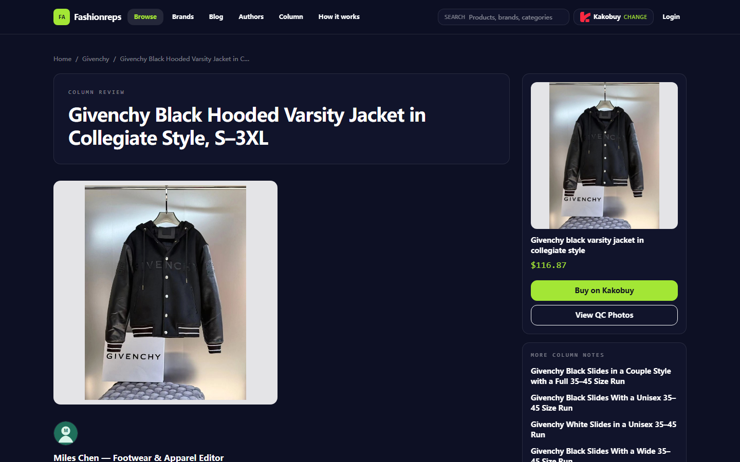 Givenchy Jacket Page: Specs, Layering, and Trade-offs