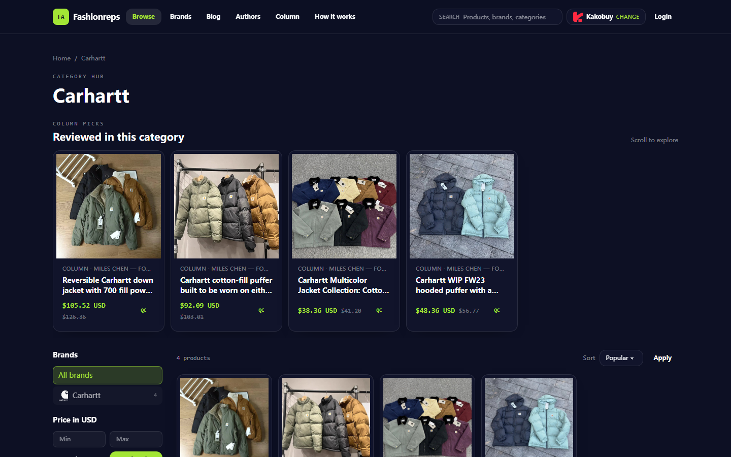 Carhartt Jacket: Itemize Cross-Border Shipping Costs