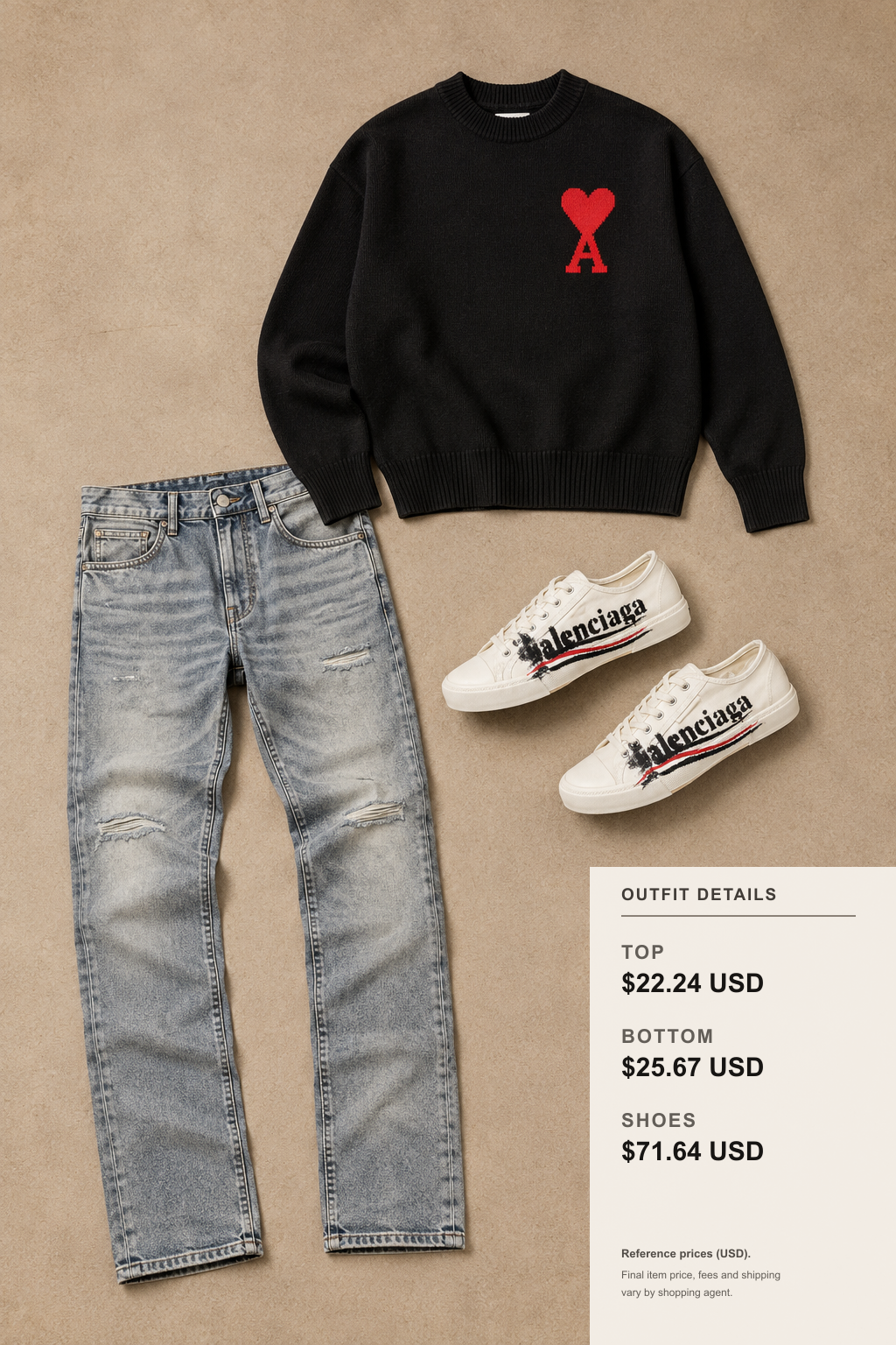 Styling Ami Paris Knits with Scarves Without Collar Bulk