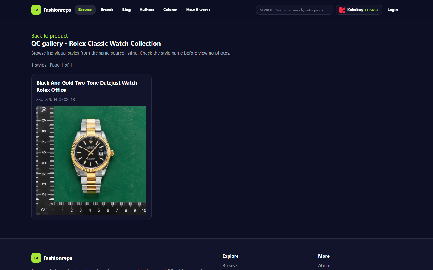 Rolex Watch Candidates: Spreadsheet vs Google Sheets