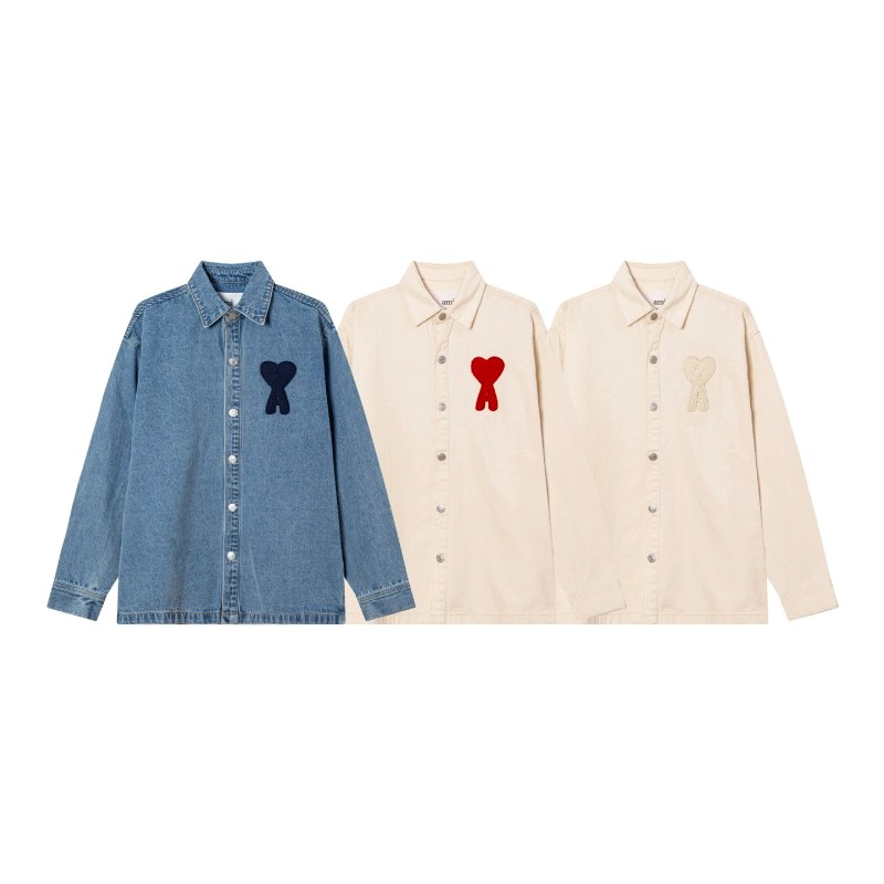 Ami Paris Heart-Embroidered Denim Shirt Review: Testing for Dye Transfer Before You Wear It