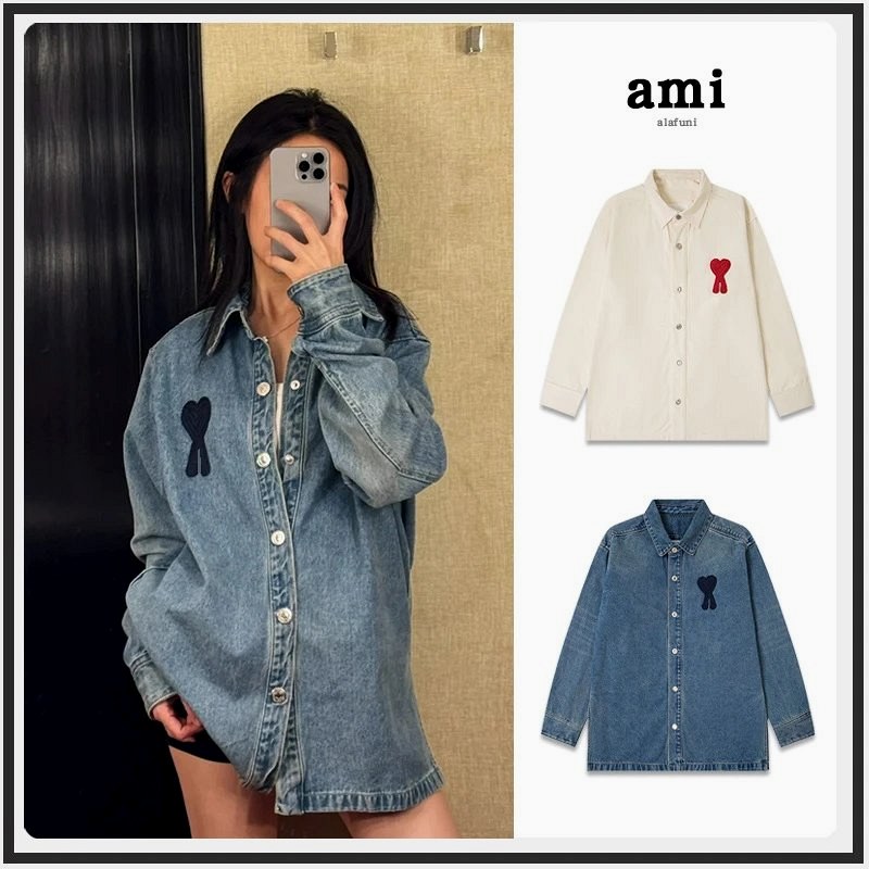 Ami Paris Heart-Embroidered Denim Jacket Review: Measured What the Listing Left Out