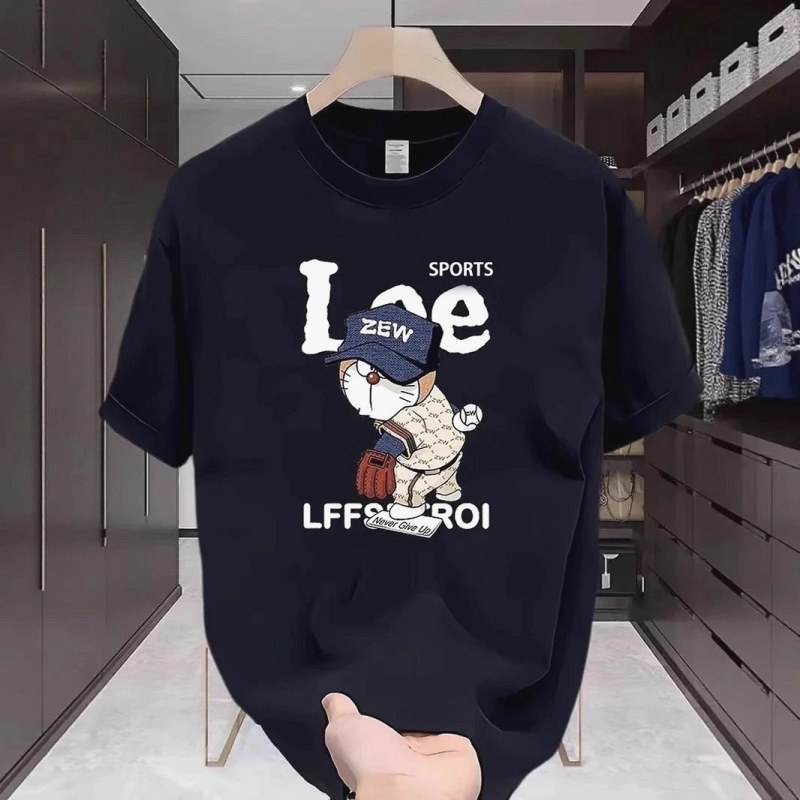 Lee Black T-Shirt in Casual Streetwear Style Review: 250g Heavy Cotton vs 200g