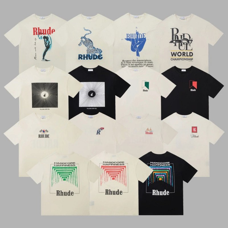 Rhude Multicolor T-Shirt Collection Review: The Bottom Hem Is the Real Sizing Test