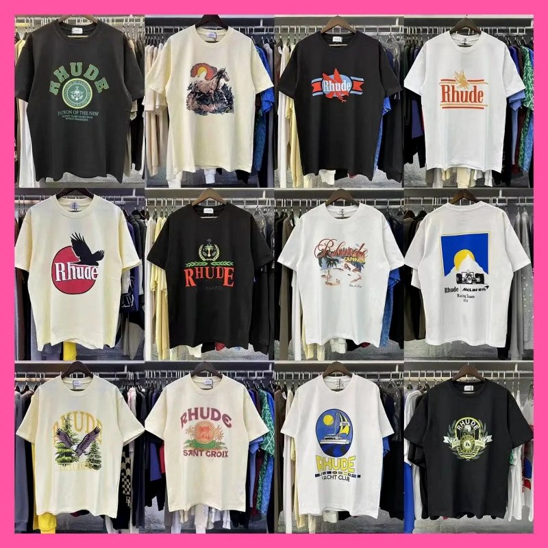 Rhude Streetwear T-Shirt Collection Review: 220g Oversized Cotton Tees Tested